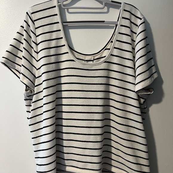 Torrid STRIPE RIB BUTTON MIDI TEE - Picture 7 of 7